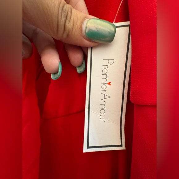 Elegant Red Sleeveless Dress - Picture 2 of 4